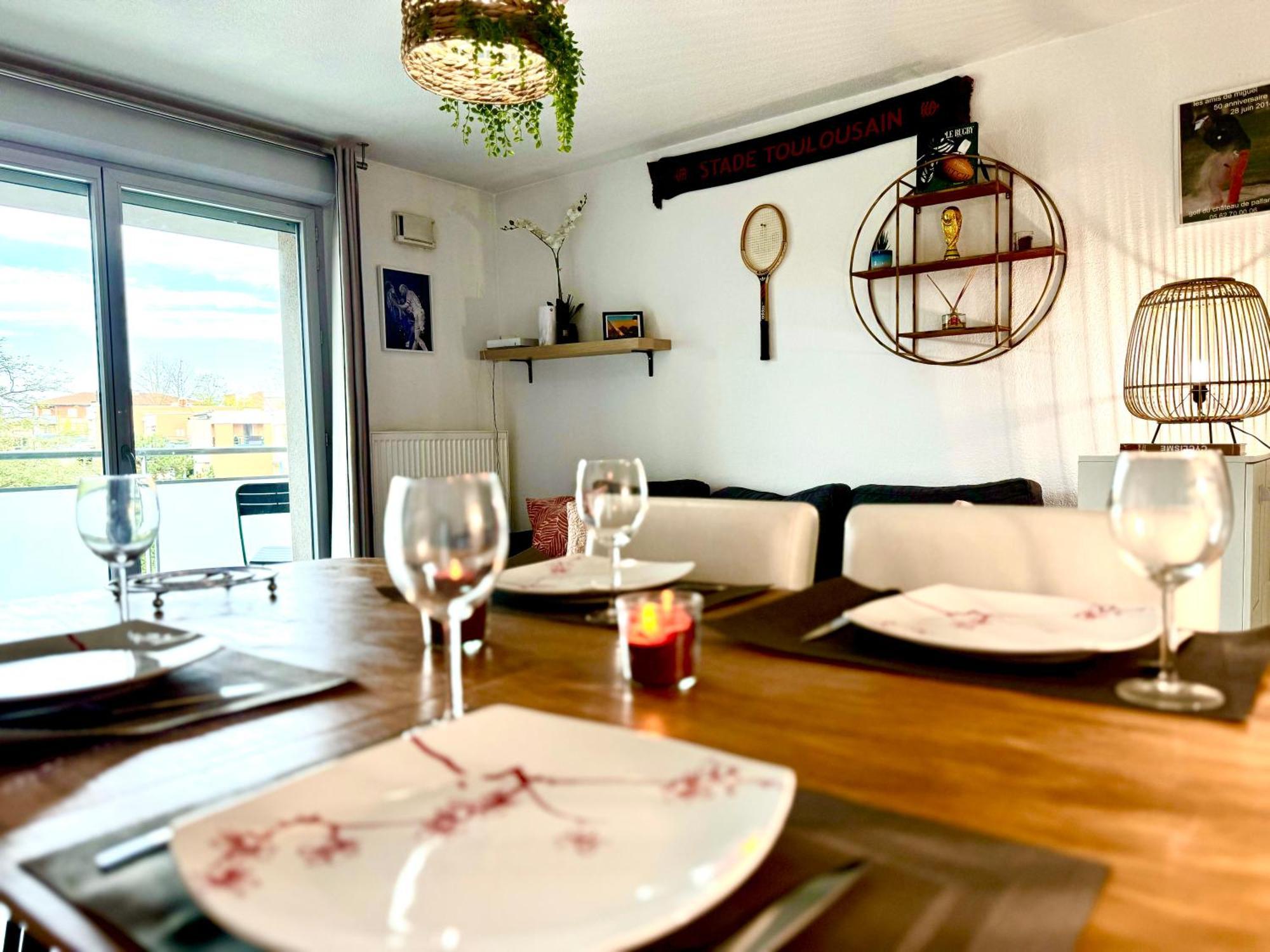 Bel Appartement T3 De 60M2 Avec Parking, Terrasse, Proche Du Metro Et Du Periph Тулуза Екстериор снимка