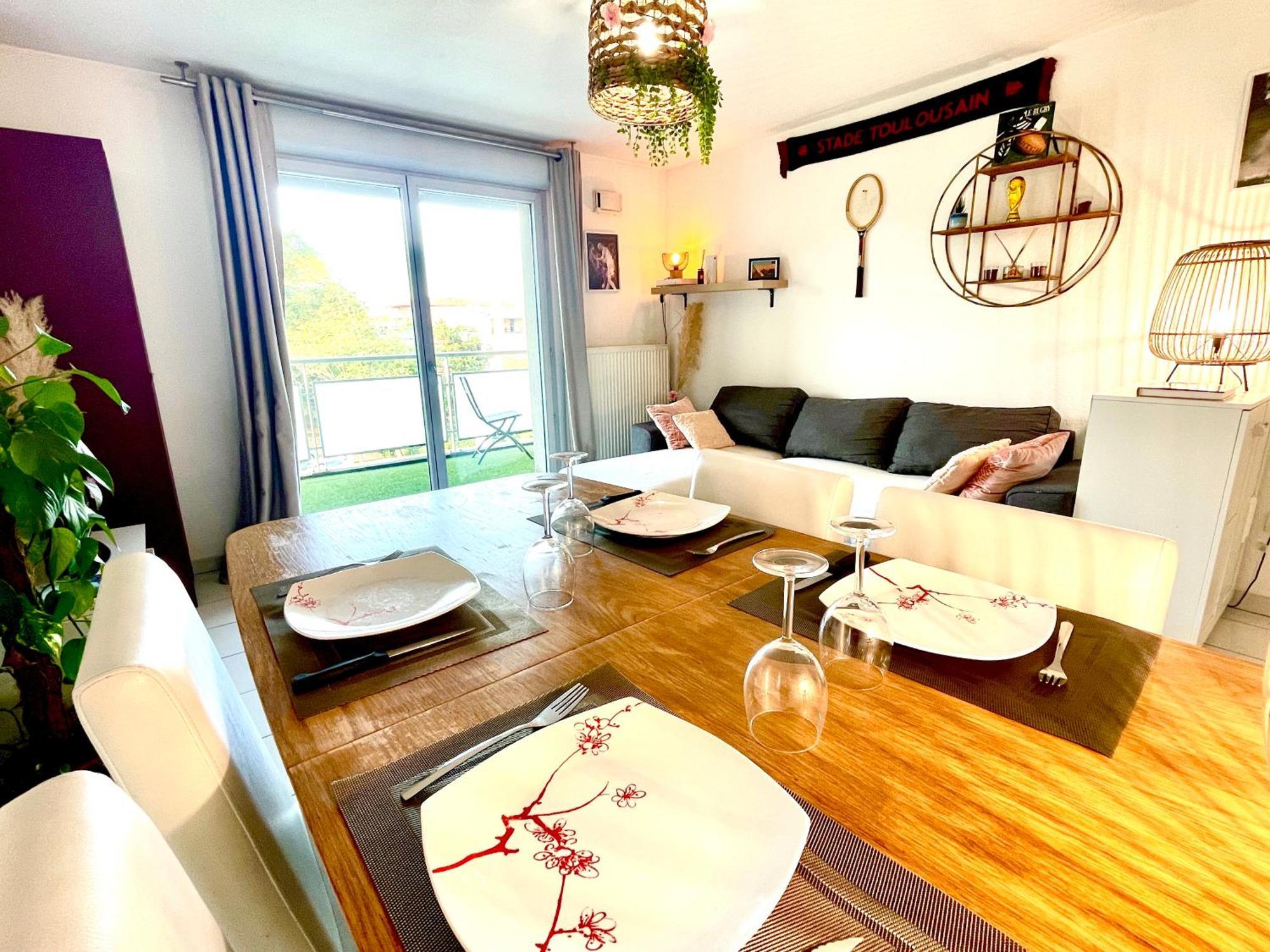 Bel Appartement T3 De 60M2 Avec Parking, Terrasse, Proche Du Metro Et Du Periph Тулуза Екстериор снимка